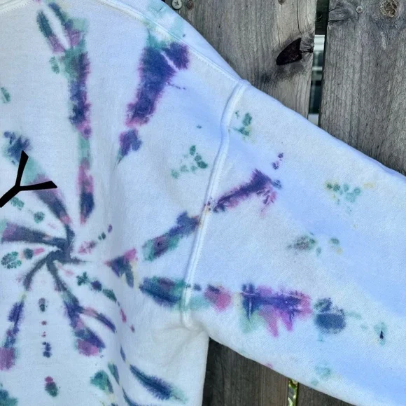 🎉HP🎉*Obey | Chaos & Dissent Tied Dye Hoodie in White Size M - Picture 10 of 10